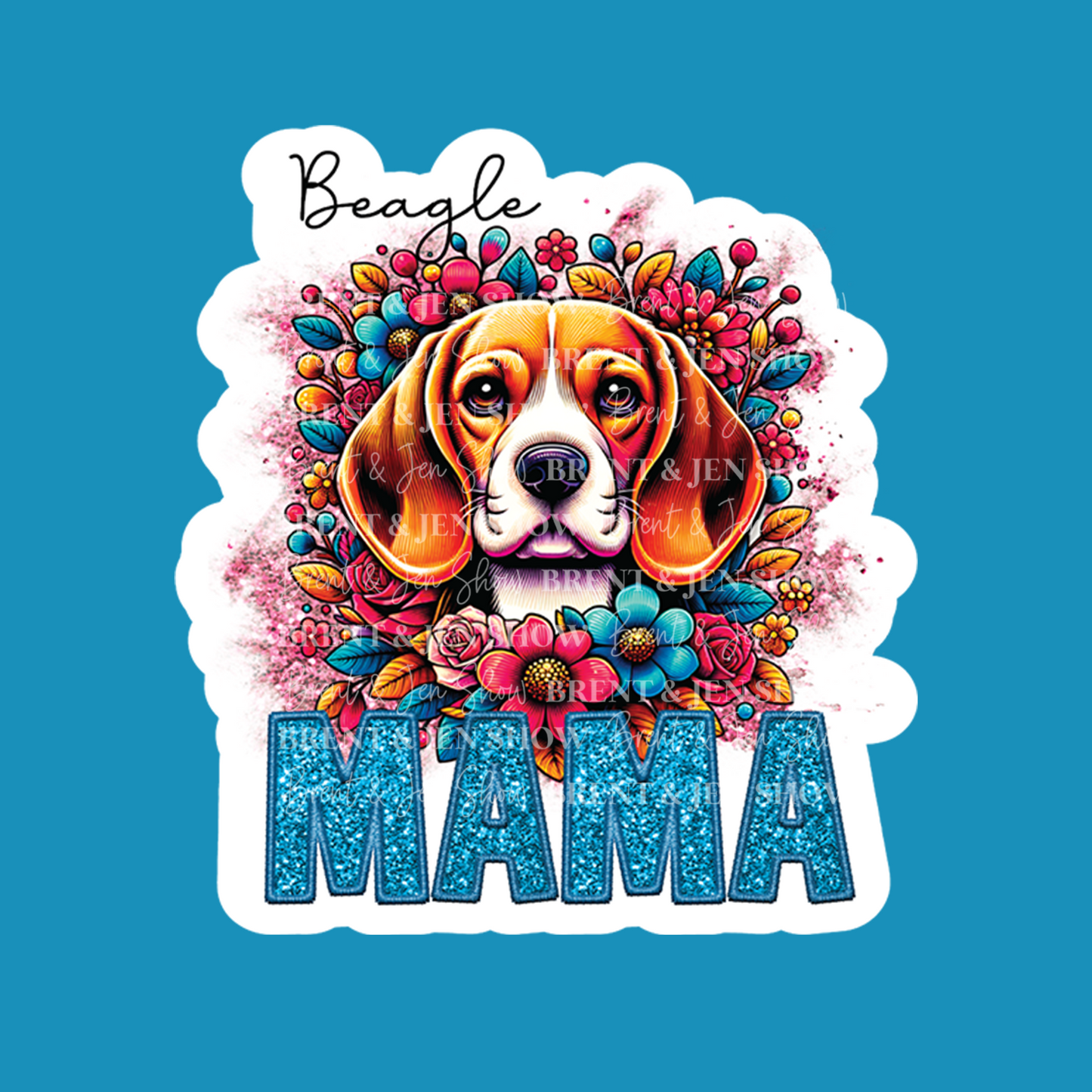 Beagle Mama Sticker