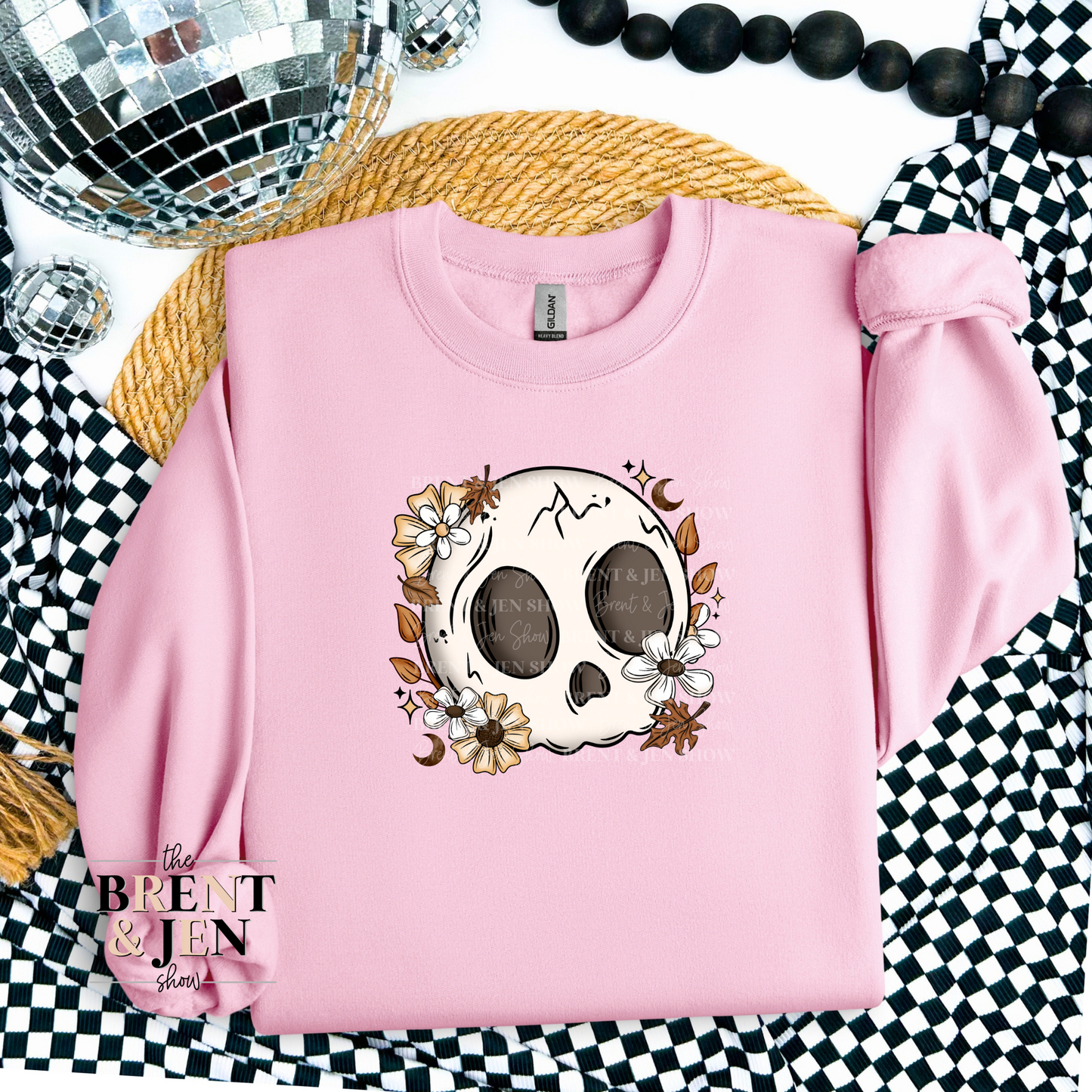 Cute Fall Skull Sweatshirt