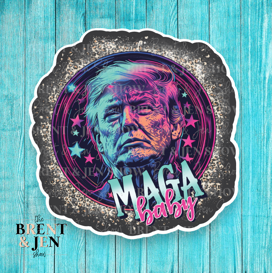 MAGA Baby Trump Sticker