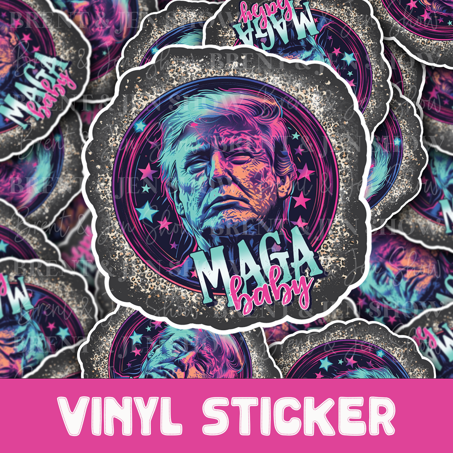 MAGA Baby Trump Sticker