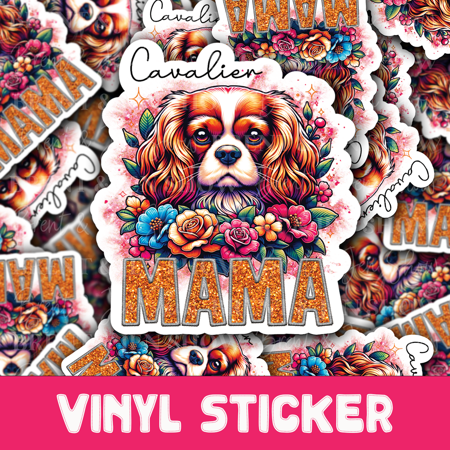 Cavalier Mama Sticker