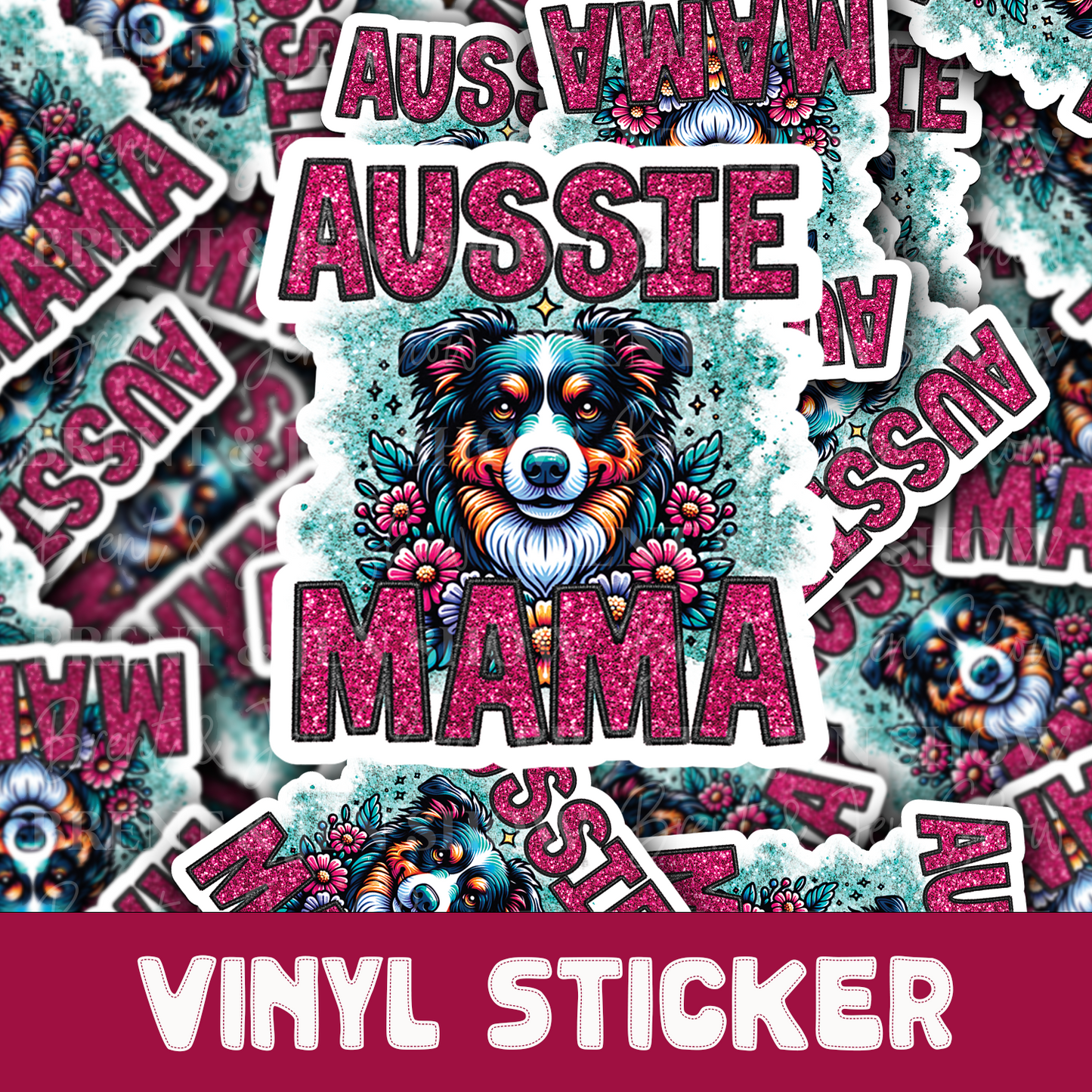 Aussie Mama Sticker