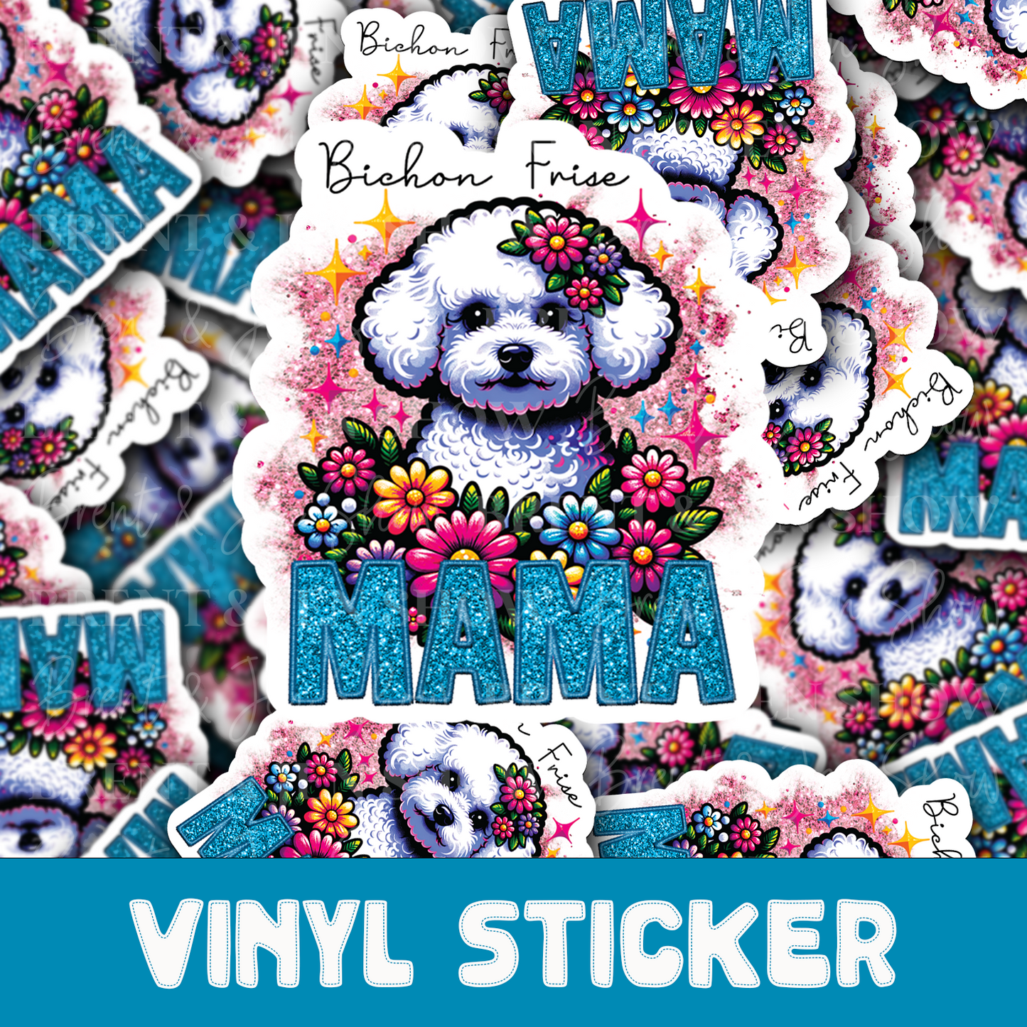 Bichon Frise Mama Sticker