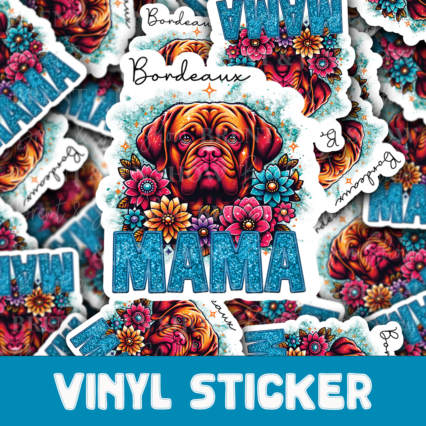 Bordeaux Mama Sticker