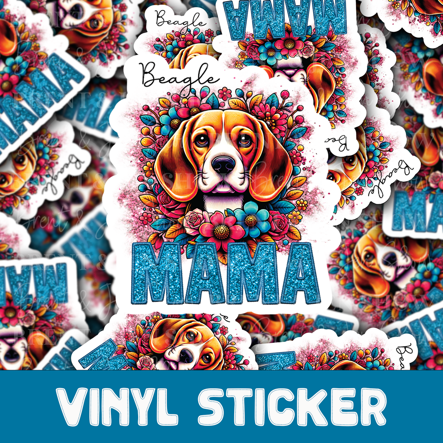 Beagle Mama Sticker