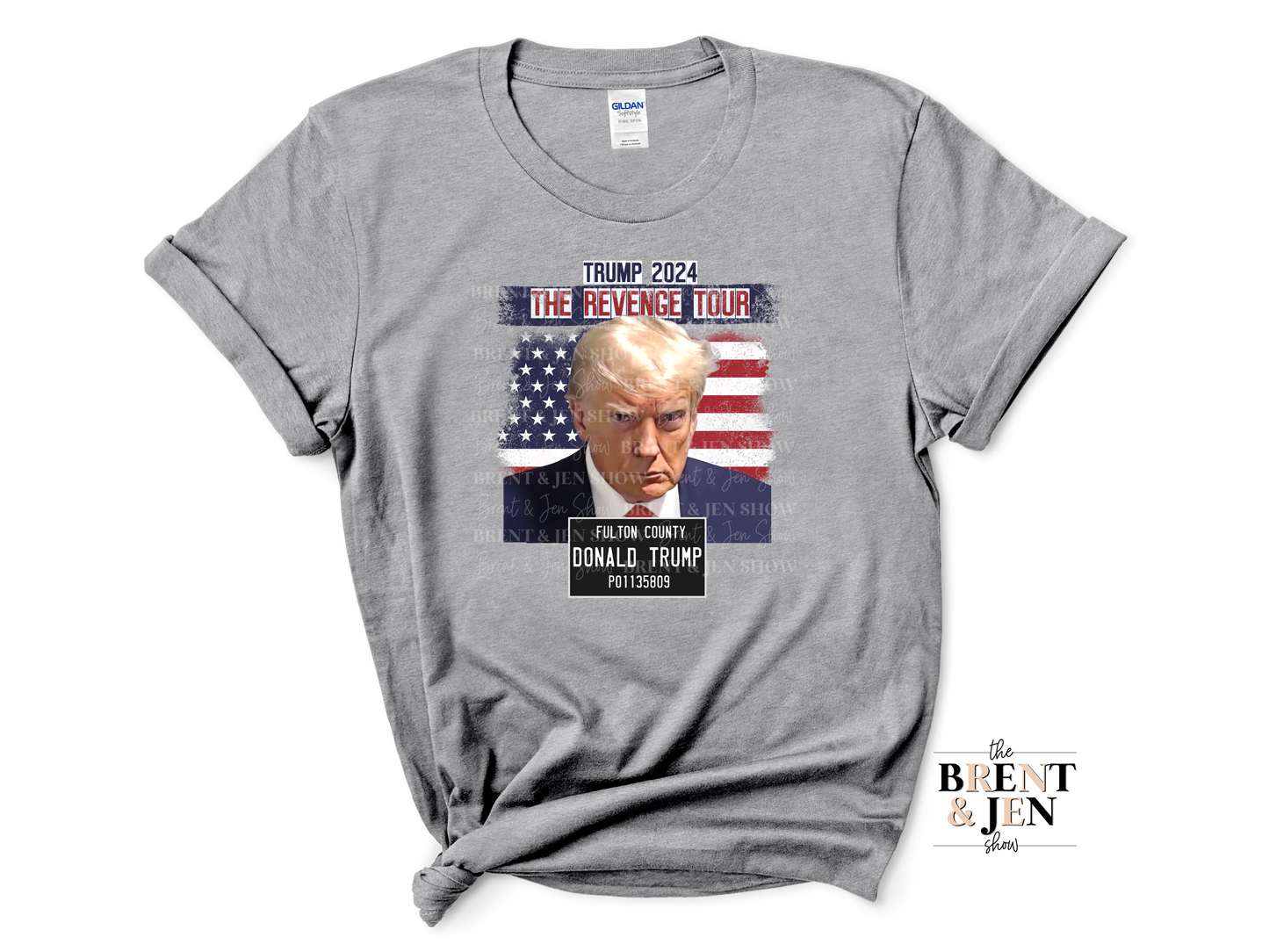 Trump 2024 The Revenge Tour - Mugshot T Shirt