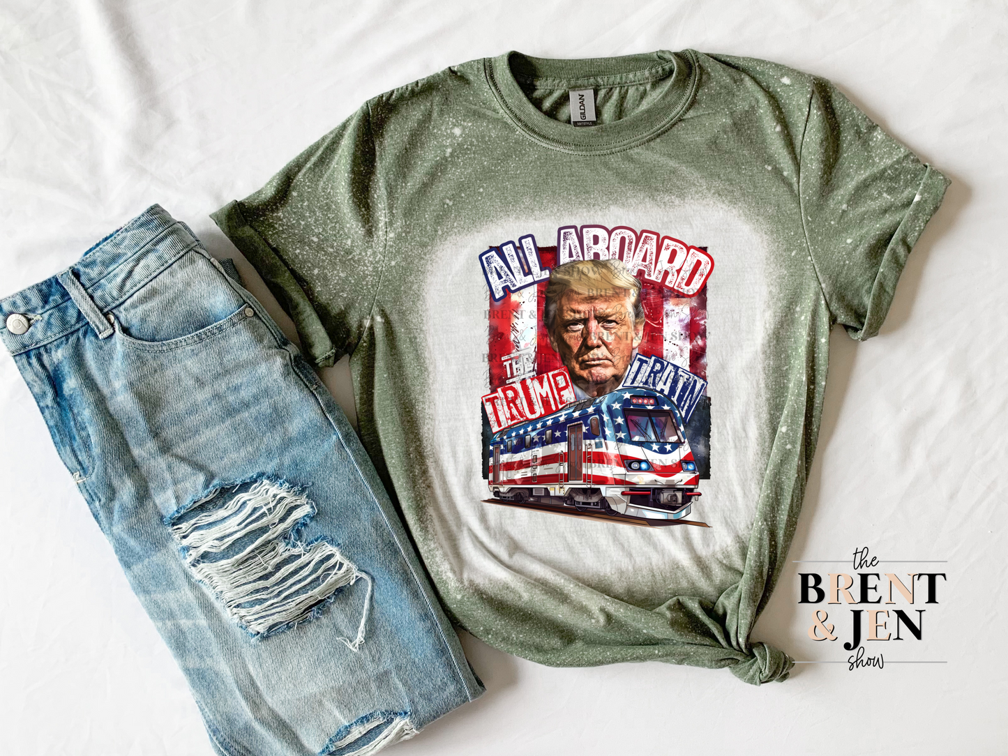 All Aboard The Trump Train T Shirt