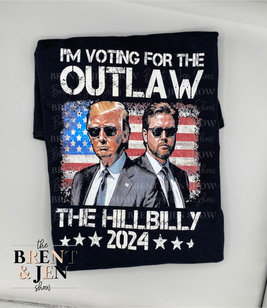 I'm Voting For the Felon & the Hillbilly T Shirt