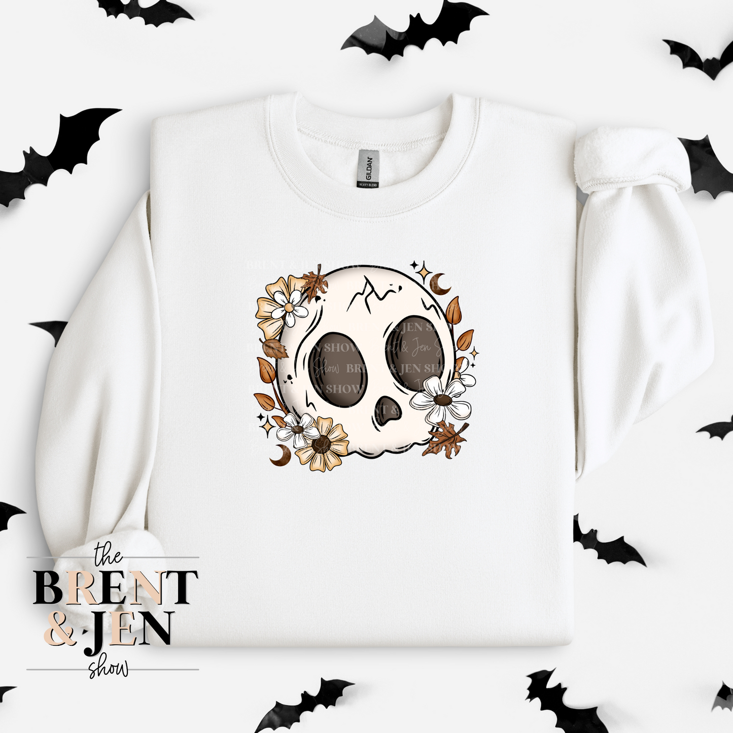 Cute Fall Skull Sweatshirt