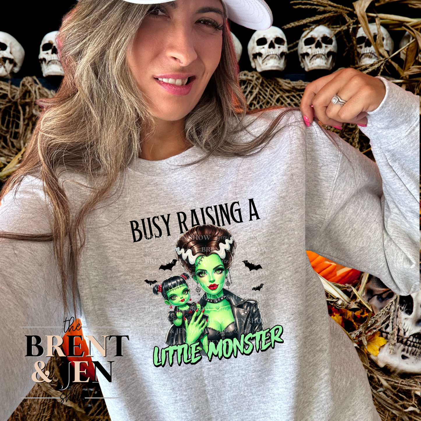 Busy Raising A Little Monster - Girl Sweatshirt