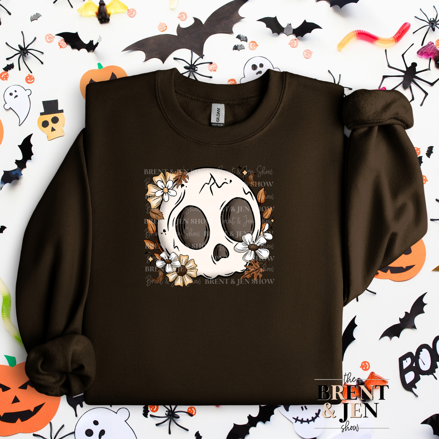 Cute Fall Skull Sweatshirt