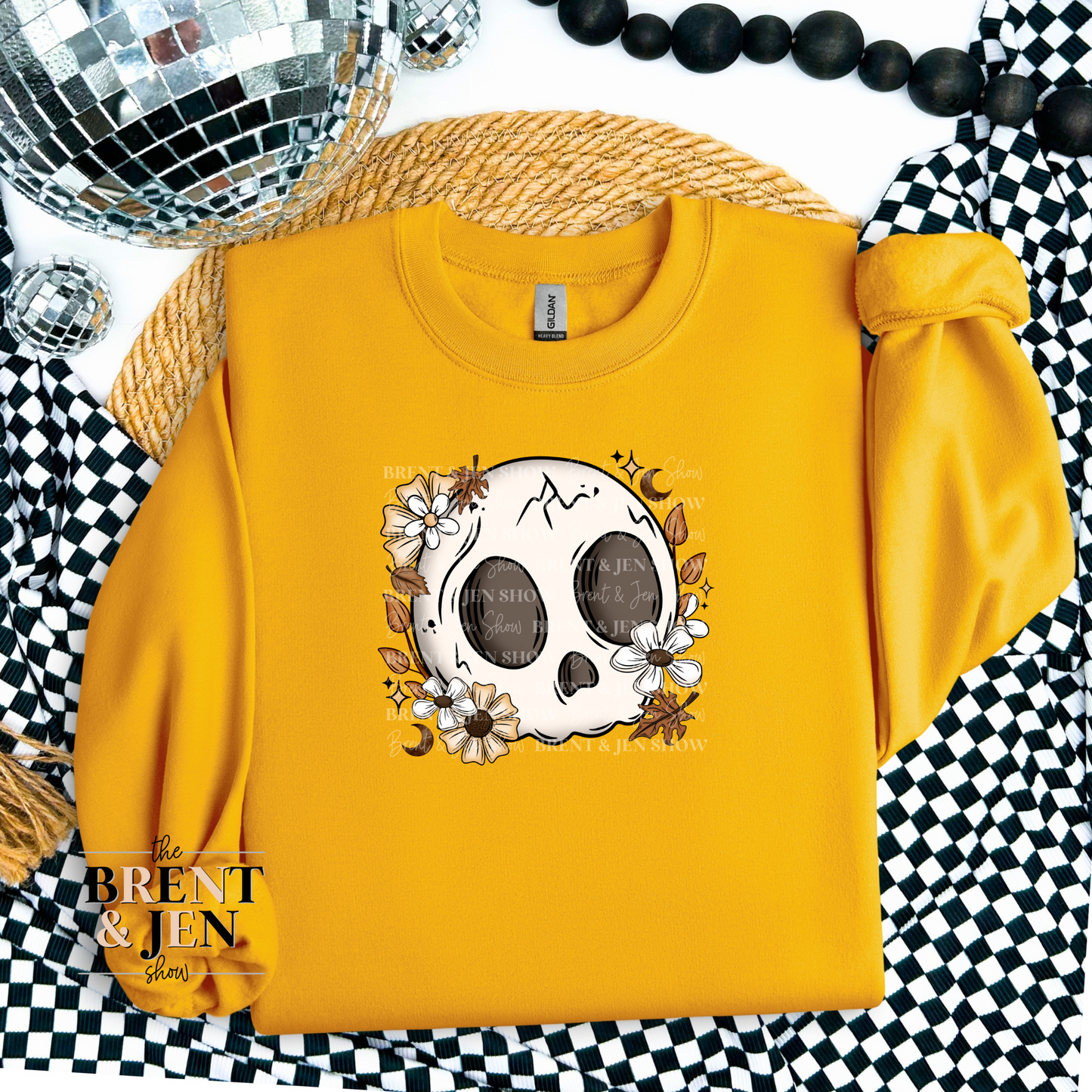 Cute Fall Skull Sweatshirt