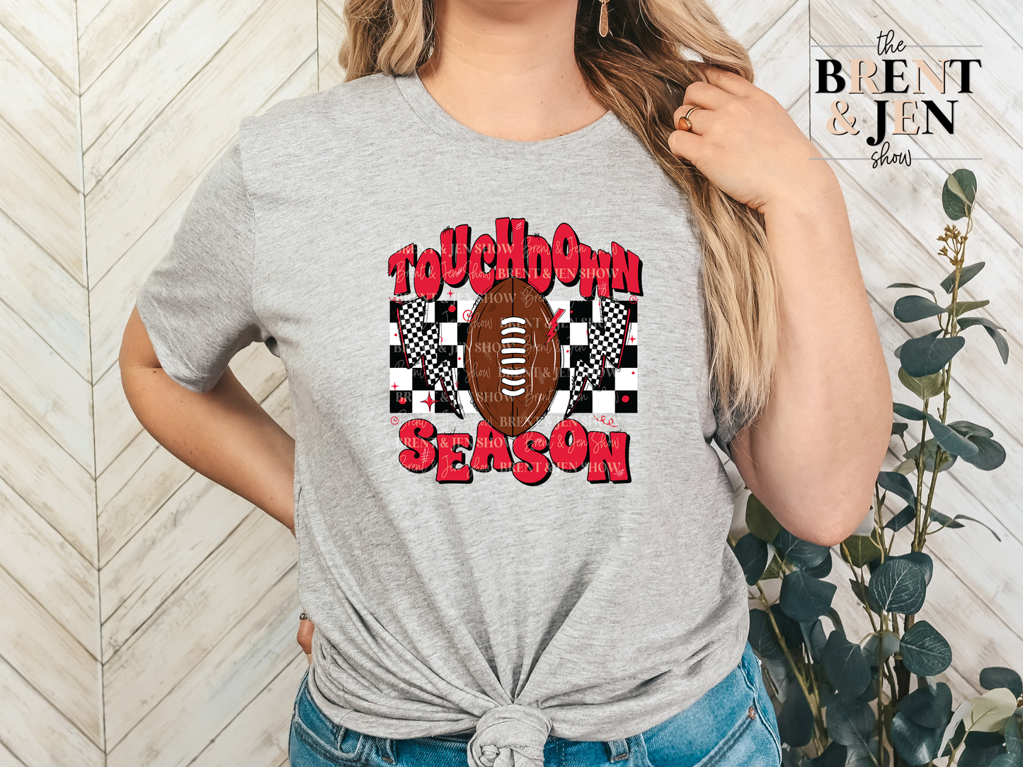 Football Season - Red, Football T-Shirt