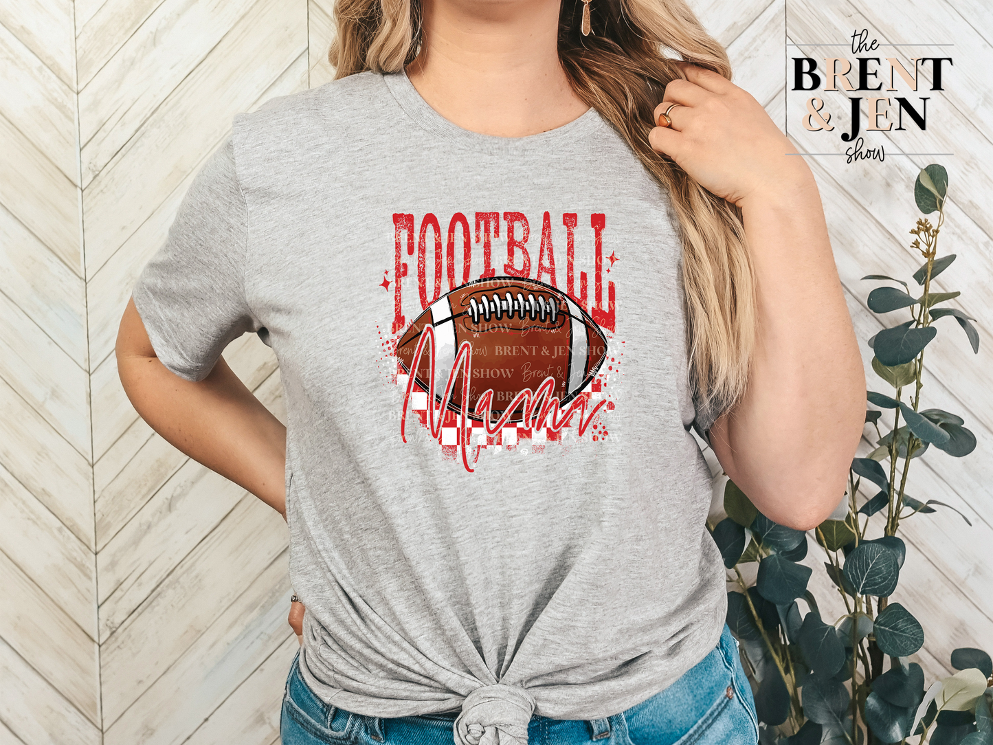 Football Mama - Red, Football T-Shirt