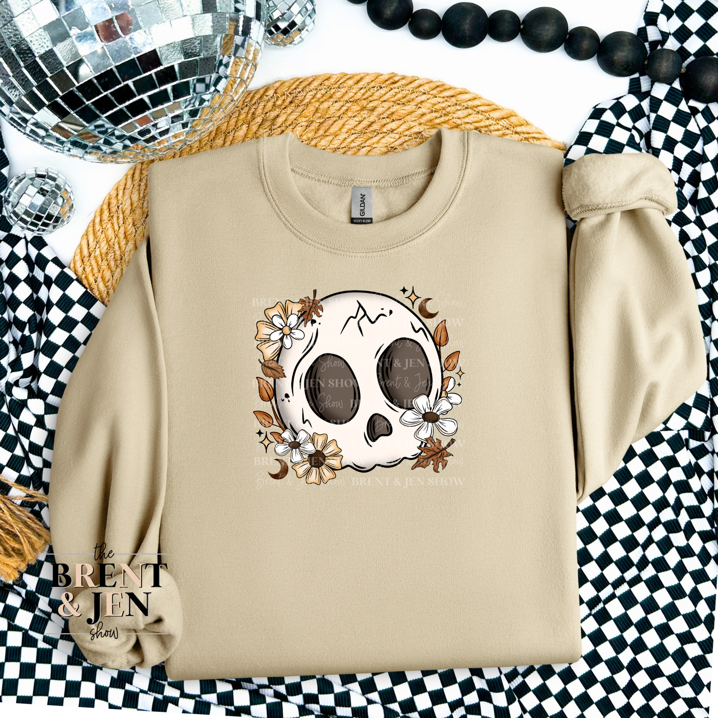 Cute Fall Skull Sweatshirt