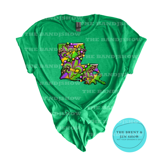 Mardi Gras Louisiana State T-Shirt