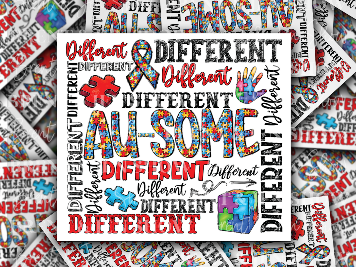 Different is Au-Some Vinyl Sticker