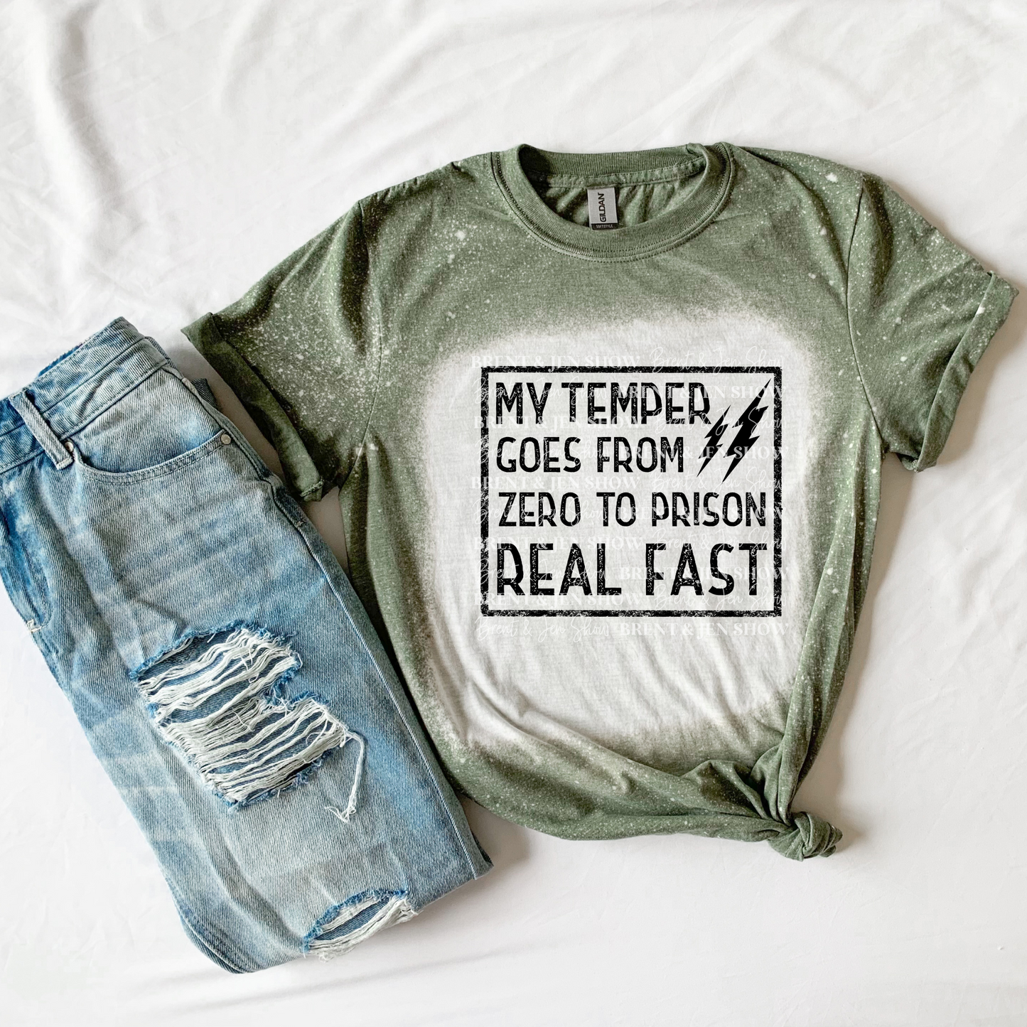 My Temper Goes From Zero To Prison Real Fast T-Shirt