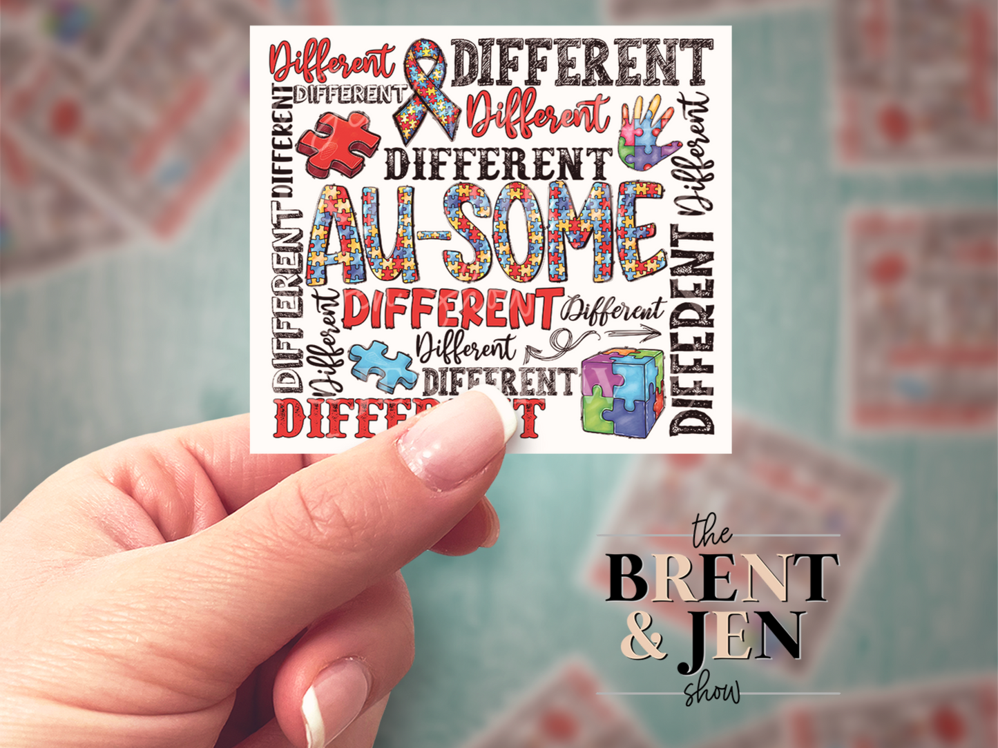 Different is Au-Some Vinyl Sticker