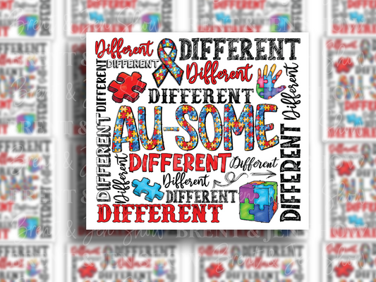 Different is Au-Some Vinyl Sticker