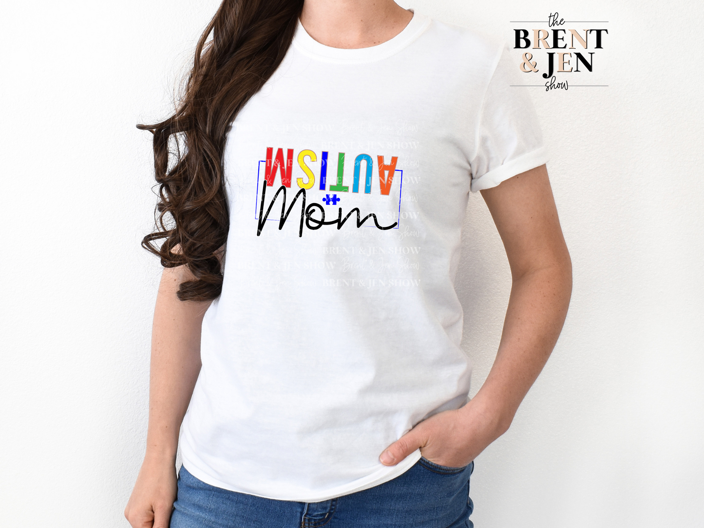 Upside Down Autism Mom Piece T-Shirt