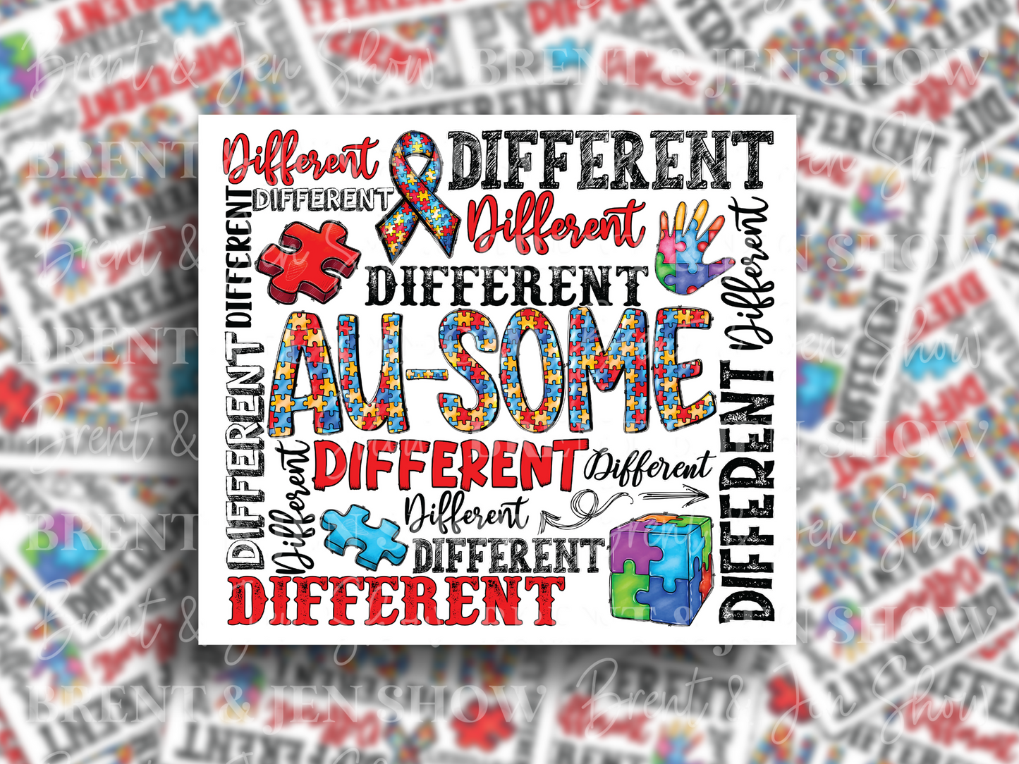 Different is Au-Some Vinyl Sticker