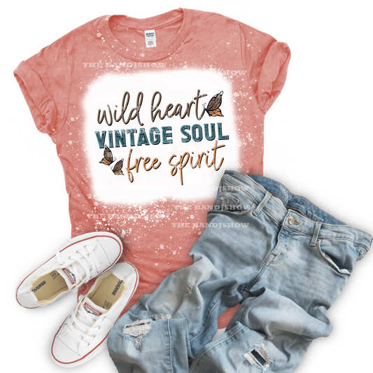 Wild Heart Vintage Soul Free Spirit T-Shirt