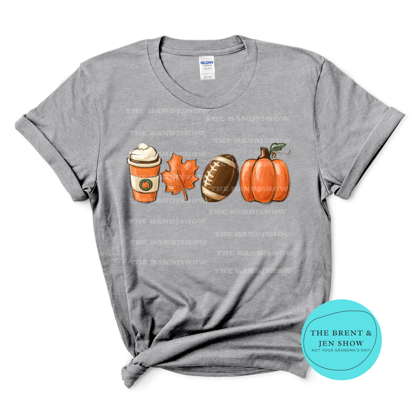 Pumpkin Spice, Football, Fall Leaf, Pumpkin T-Shirt