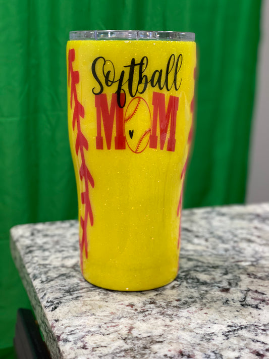 SoftBall Mom/Dad Custom Tumblers