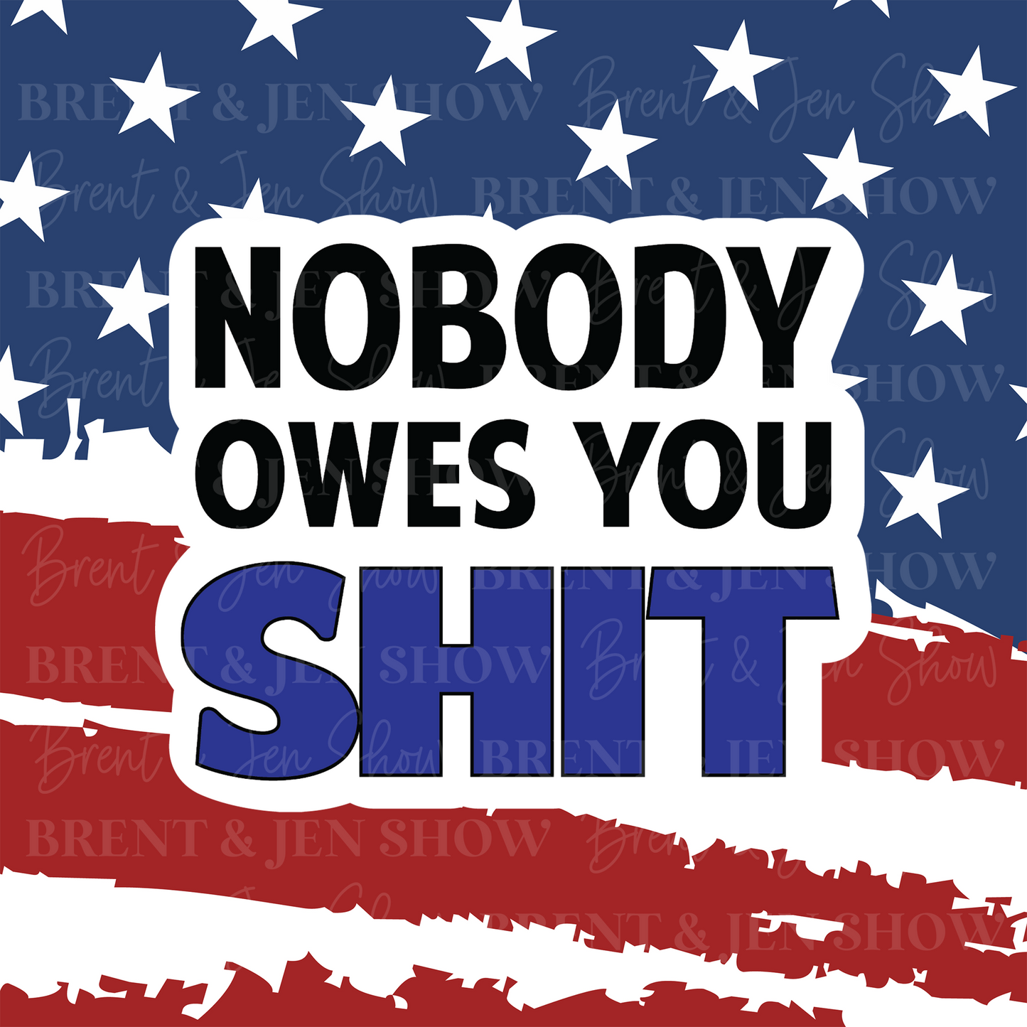 Nobody Owes You Shit Vinyl Sticker