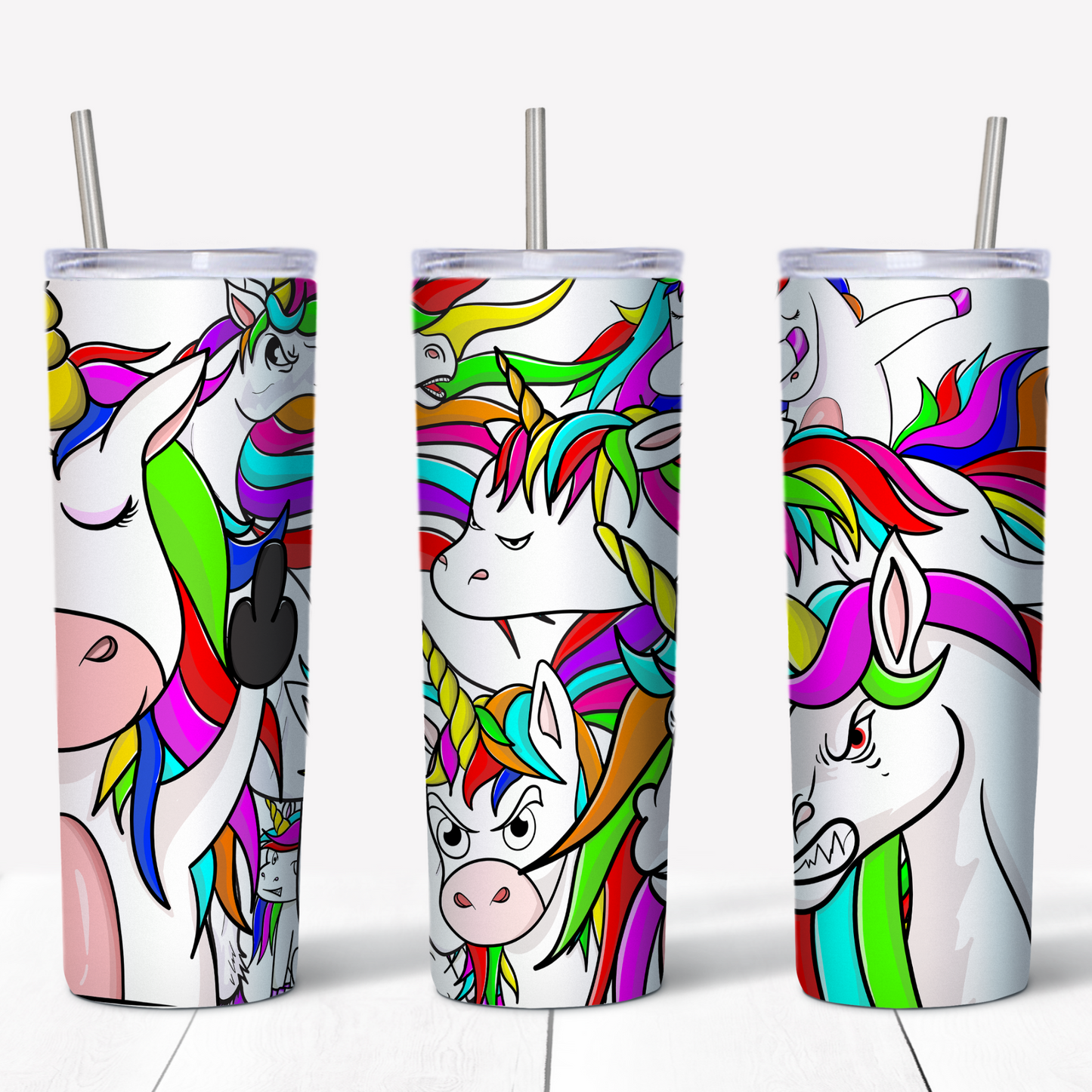 Humorous Unicorn Tumbler