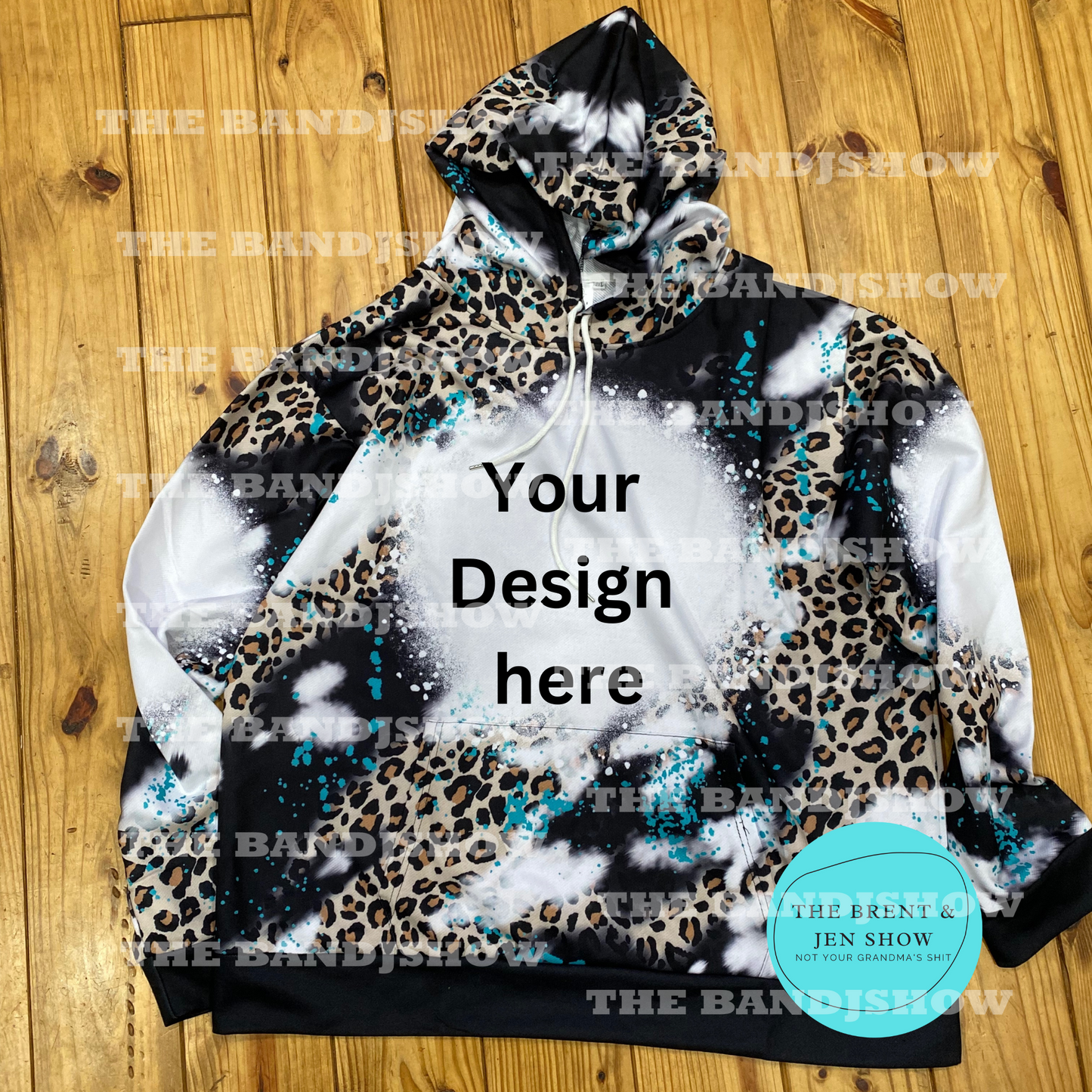 Rustic Black Leopard Hoodie