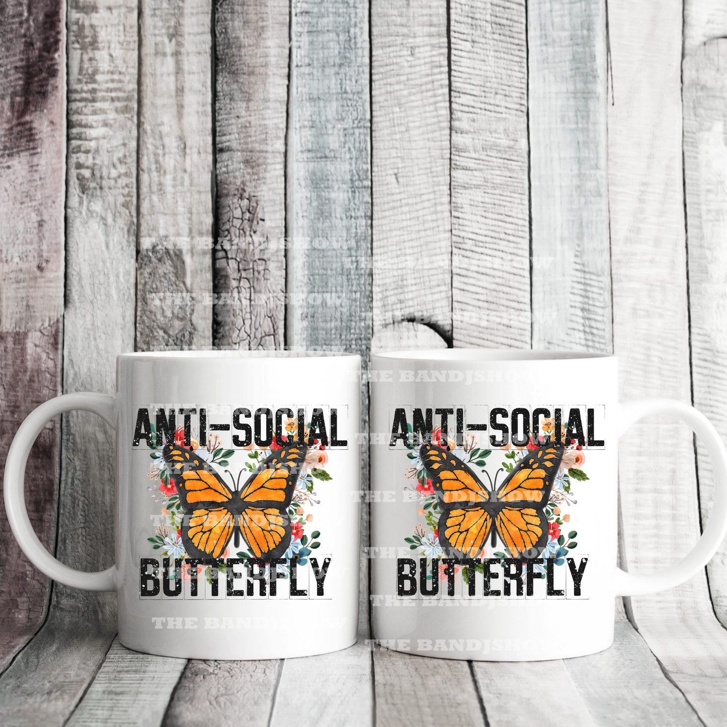 Anti Social Butterfly Coffee Mug