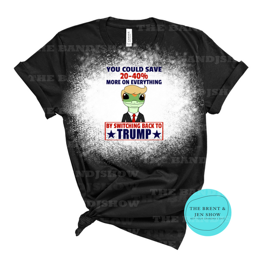 Lizard Switching Back to Trump Shirt