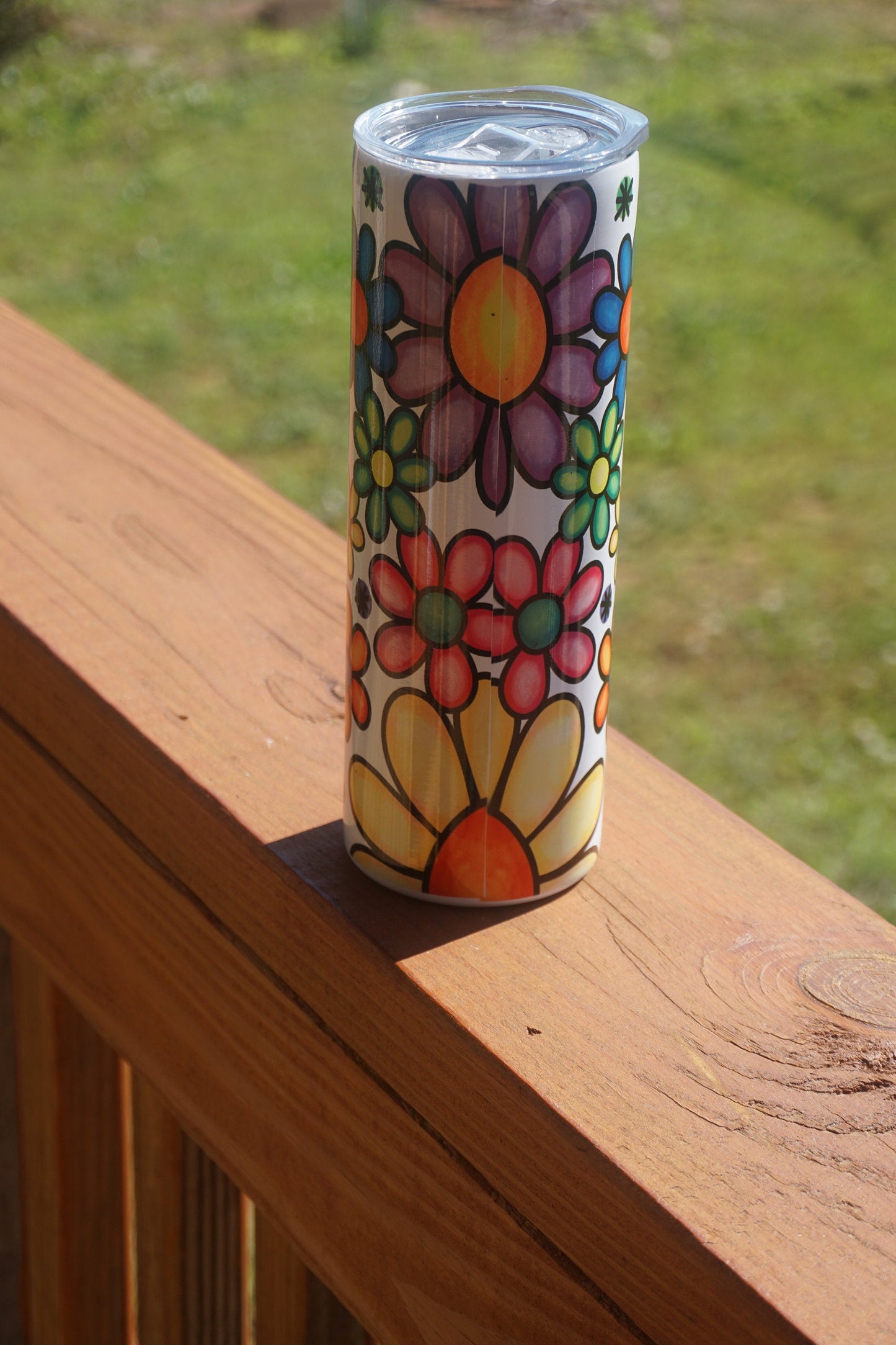 Flowers Are Like Friends  Sublimation Tumbler