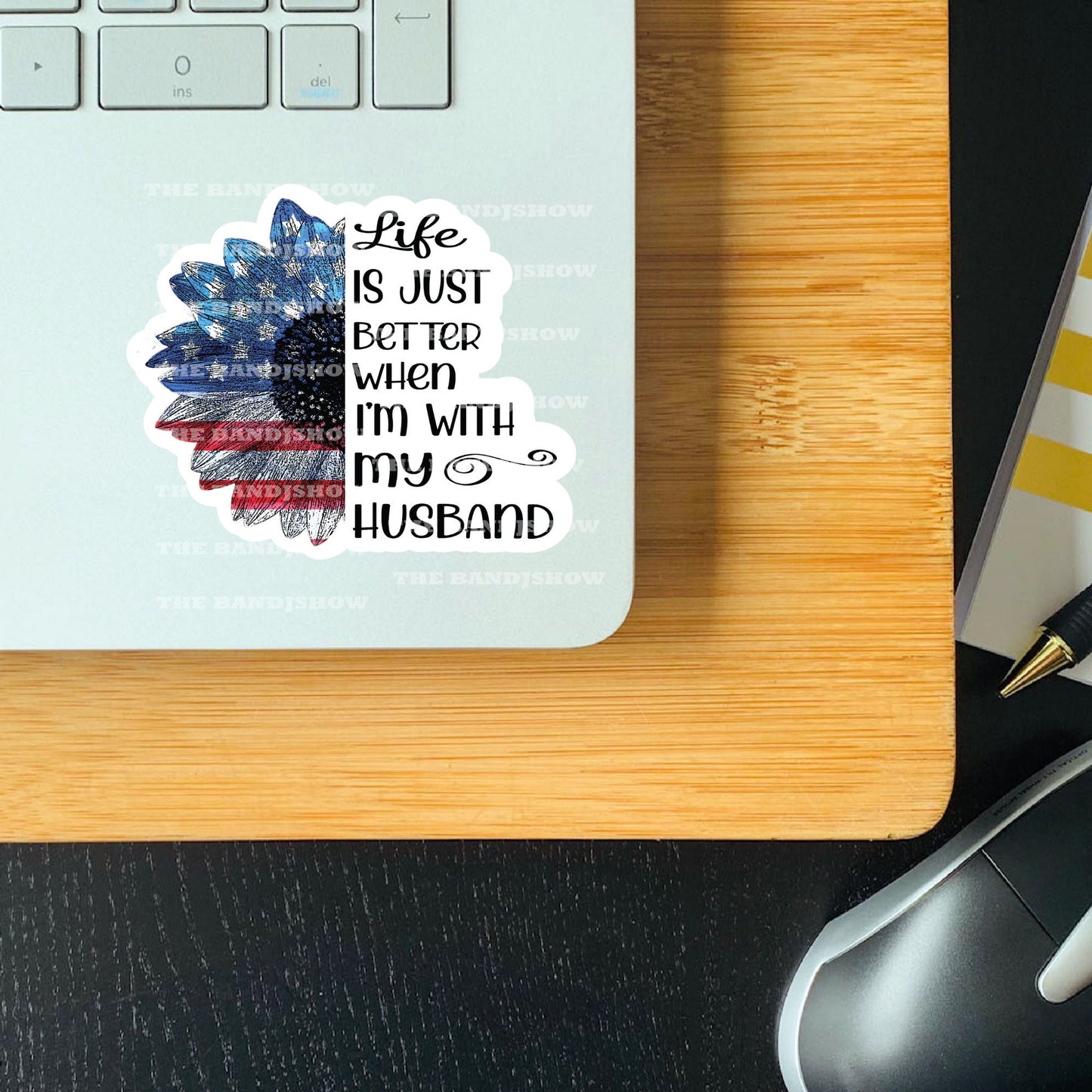 Life is Just Better With my Husband - Decal -Vinyl Sticker - Decal - Tumblers, Windows, Laptops etc.